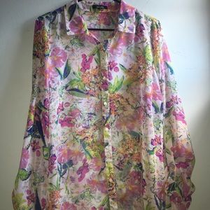 Rafaela Sheer Floral Top